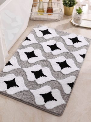 Flocked Entry Doormat Living Room Rug