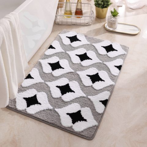 Flocked Entry Doormat Living Room Rug