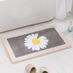 Cartoon daisy carpet floor mat bathroom non-slip mat