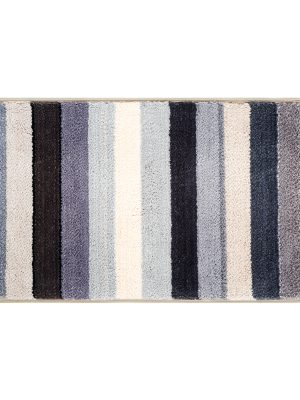 Flocking floor mat living room carpet bathroom non-slip mat (Stripe Grey)